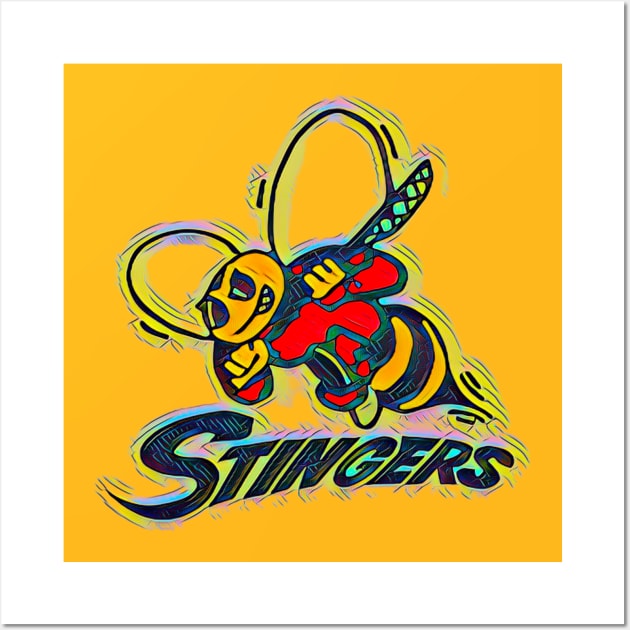 Syracuse Stingers Lacrosse Wall Art by Kitta’s Shop